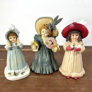 Maud Humphrey Bogart Figurine Lot of 3 Hamilton Gifts Heirloom‎ Tradition 1990's
